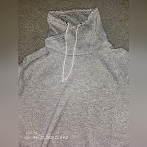 H&M Light Gray Funnel neck Sweater for Men